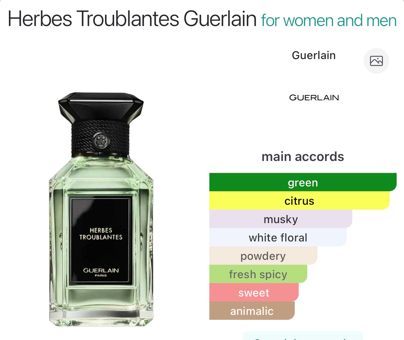 Guerlain Herbes Troublantes (sample)