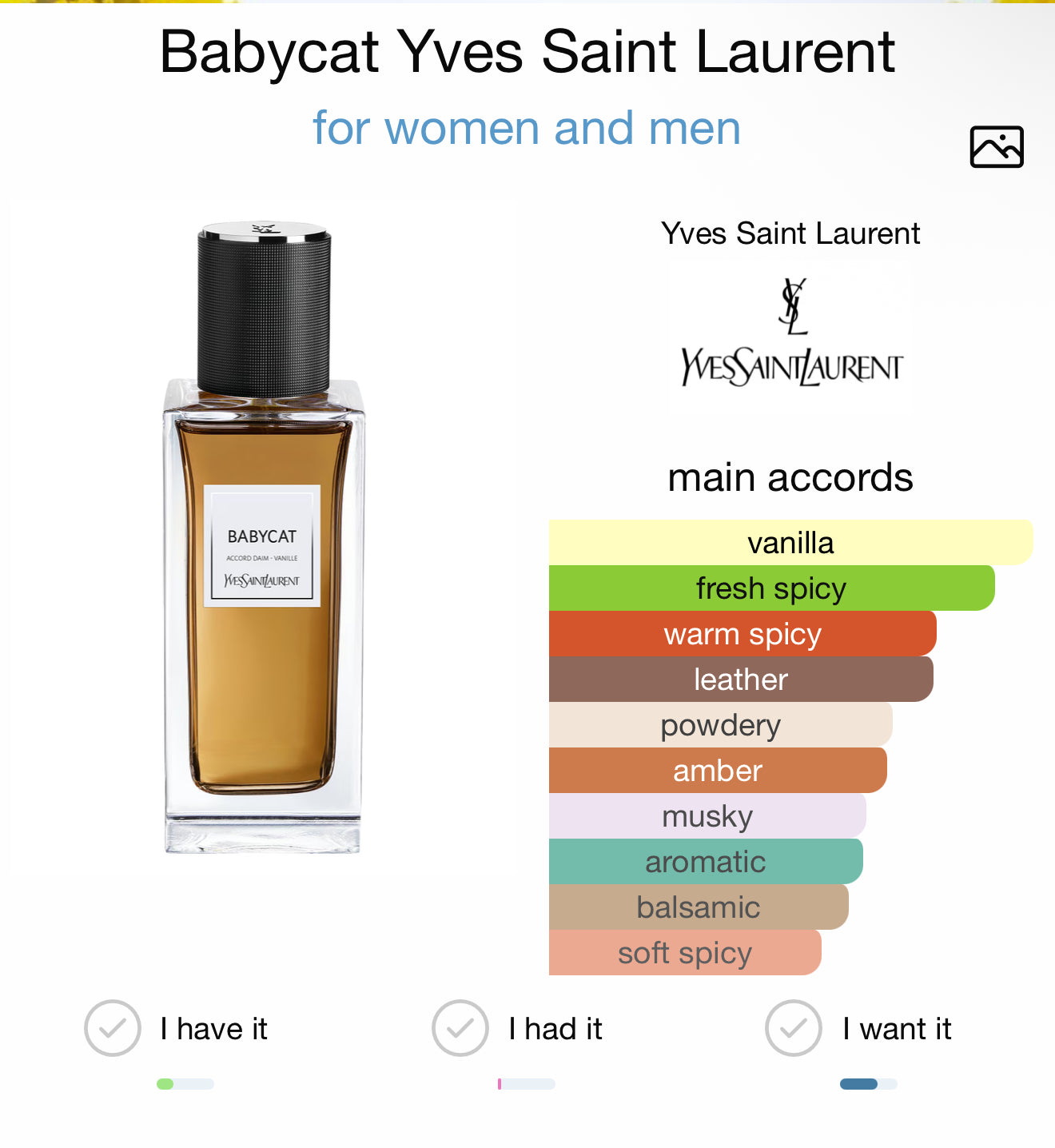 YSL Babycat Raw Bourbon (sample)